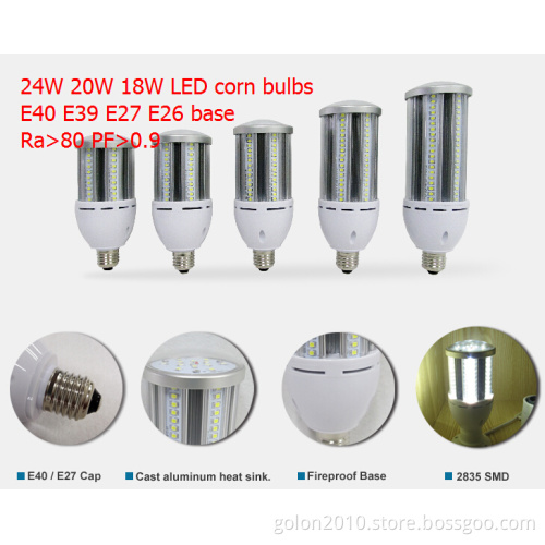 E40 LED Bulb 24W E40/E39/E27/E26 2400lm 100-277VAC, Low Price High Quality IP64 Waterproof